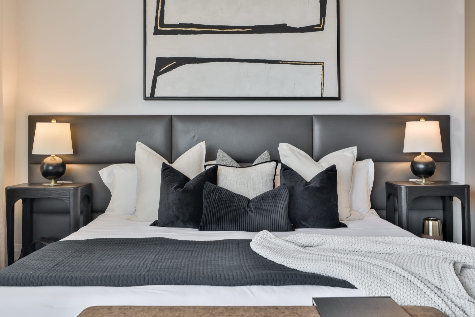 Living room staging